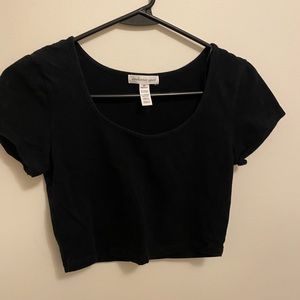 Black crop top